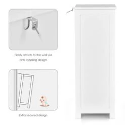 Costway White Floor Storage Cabinet Bathroom Organizer Free Standing 2/3/4 Drawers -Costway GUEST 4ac8e373 62d1 4904 9045 417c6bd7a92f