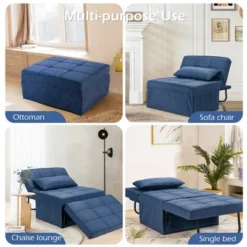 Costway 4 In 1 Multi-Function Sofa Bed Convertible Sleeper Folding Ottoman -Costway GUEST 4afceeb5 17f7 461f aac5 9d8d33ec245b