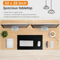 Costway Electric 55''x28'' Standing Desk Sit Stand Height Adjustable Splice Board -Costway GUEST 4b72c8ef 8128 43d1 81da e836214772b4