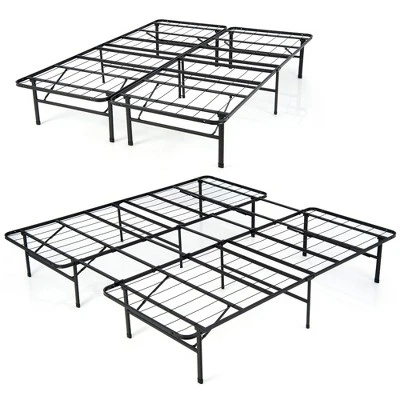 Costway Folding Metal Platform Bed Frame 13 Inch Mattress Foundation 660 LBS 10 Costway Folding Metal Platform Bed Frame 13 Inch Mattress Foundation 660 LBS - Image 8