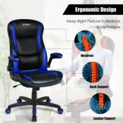 Costway Racing Style Office Chair Ergonomic Adjustable Computer Chair W/Flip-up Arm -Costway GUEST 4cc54882 0301 4ad4 b9f4 9217d071ea74