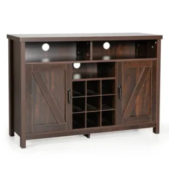 Costway Buffet Storage Cabinet Farmhouse Sideboard W/9-Bottle Wine Rack & 2 Doors 21 Costway Buffet Storage Cabinet Farmhouse Sideboard W/9-Bottle Wine Rack & 2 Doors -Costway GUEST 4ccb244a 881a 4a03 b76d 959f23917915