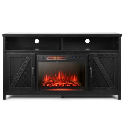 Costway 1350W Electric Fireplace Heater W/59'' Fireplace TV Stand 11 Costway 1350W Electric Fireplace Heater W/59'' Fireplace TV Stand - Image 9