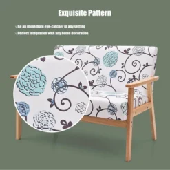 Costway Modern Fabric Loveseat Sofa Couch Upholstered 2-Seat Wood Armchair -Costway GUEST 4daa4675 c71e 44cf aebe dfdf34afdaf6