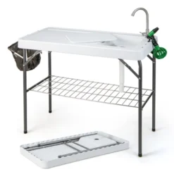 Costway Folding Fish Cleaning Table Portable Camping Table With Faucet Hose Grid Rack -Costway GUEST 4e7a828b 28e8 48b0 a208 cbe77cd6266c