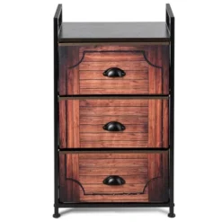 Costway 3 Drawer Fabric Dresser Storage Sturdy Steel Frame Closet -Costway GUEST 4e9f639c b4f5 4991 b9cc 941c388ba780