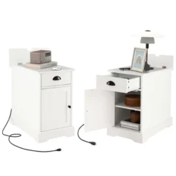 Costway Side End Table Nightstand With Charging Station Storage For Living Room Bedroom 20 Costway Side End Table Nightstand With Charging Station Storage For Living Room Bedroom -Costway GUEST 4f00b49e 9d66 4d99 bb3e 5f9dbea2f0b8