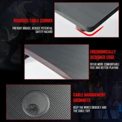 Costway Gaming Computer Desk Carbon Fiber Surface W/Mousepad Cup Holder Headphone Hook -Costway GUEST 4f03e615 1363 427c 93f7 db29ec74530a