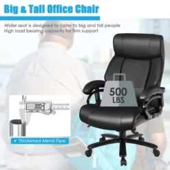Costway Big & Tall 500lb Massage Office Chair Executive PU Leather Computer Desk Chair Black 14 Costway Big & Tall 500lb Massage Office Chair Executive PU Leather Computer Desk Chair Black -Costway GUEST 4f858104 77d4 4ef9 9d60 a45adb418811