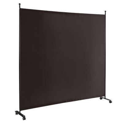 Costway 6FT Single Panel Room Divider With Wheels Rolling Fabric Partition Privacy Screen 13 Costway 6FT Single Panel Room Divider With Wheels Rolling Fabric Partition Privacy Screen - Image 11