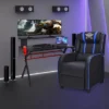 Costway Gaming Desk & Chair Set 48'' Computer Desk & Massage Recliner Chair Black + White/Blue/Pink/Red -Costway GUEST 51cb364a 2931 4c6d bb3b fad7249cf221
