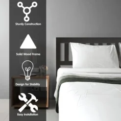 Costway Queen Wood Platform Bed With Headboard And Footboard Mattress Foundation 15 Costway Queen Wood Platform Bed With Headboard And Footboard Mattress Foundation -Costway GUEST 5259227f e500 4976 a761 489c01cc8c40