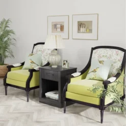 Costway 2PCS Nightstand With Drawer And Shelf Rustic Wooden Bedside Table Bedroom Brown / Natural / Black -Costway GUEST 530a66da 4d65 48ae b68b e404af4140d6