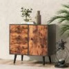 Costway Mid-Century Rustic Storage Cabinet Multipurpose Wood Shelf Organizer With 3 Drawers 2 Costway Mid-Century Rustic Storage Cabinet Multipurpose Wood Shelf Organizer With 3 Drawers -Costway GUEST 53be43a6 43cd 4048 9080 5bf476627c90
