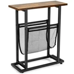 Costway 2PCS Industrial End Side Table Nightstand With Mesh Holder Rustic Brown 19 Costway 2PCS Industrial End Side Table Nightstand With Mesh Holder Rustic Brown -Costway GUEST 53ef9781 bd58 4aa8 a737 6db9c463b349