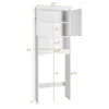 Costway Over The Toilet Storage Cabinet Bathroom Organizer W/ Adjustable Shelf -Costway GUEST 5422377c c5ce 4c94 8efb 8e6645e99cfa