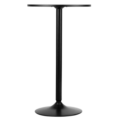 Costway 4 PCS Round Pub Table 24'' Bistro Bar Cocktail Table W/Metal Base Black 7 Costway 4 PCS Round Pub Table 24'' Bistro Bar Cocktail Table W/Metal Base Black - Image 5