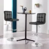 Costway Adjustable Swivel Bar Stool Counter Height Bar Chair PU Leather W/ Back Black -Costway GUEST 558be1ae 35db 47c0 aa53 16ddaa28db23
