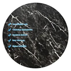 Costway Round Bistro Bar Table Height Adjustable 360-degree Swivel Black -Costway GUEST 569cc13b d001 4fcb aec5 0863ec584443