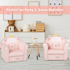 Costway Kids Lamb Sofa Children Armrest Couch Upholstered Chair Toddler Furniture Gift -Costway GUEST 57215d34 d8b3 4901 ba60 e02785790e1e