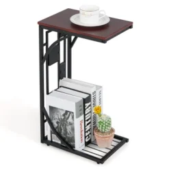 Costway 1PC2 PCS C-Shaped Side Sofa Narrow Snack Table For Living Room Bedroom Small Space 21 Costway 1PC2 PCS C-Shaped Side Sofa Narrow Snack Table For Living Room Bedroom Small Space -Costway GUEST 585e1ab0 c58a 44f0 aad0 4c164f5eaf72