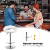 Costway Set Of 2 Bar Stools Adjustable PU Leather Barstools Swivel Pub Chairs White 2 Costway Set Of 2 Bar Stools Adjustable PU Leather Barstools Swivel Pub Chairs White -Costway GUEST 58e2cbb7 4833 45f1 9820 402d24ca3c43