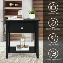 Costway Nightstand Beside Table Chest Sofa Table End Table Accent Table White 18 Costway Nightstand Beside Table Chest Sofa Table End Table Accent Table White -Costway GUEST 590cb29c dd8d 474e ad29 1d5555b66353