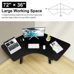 Costway 72'' L Shaped Splice Desktop For Standard & Sit To Stand Desk Frame -Costway GUEST 591b3e48 0c0d 4e42 8bb4 40e9086c27cf