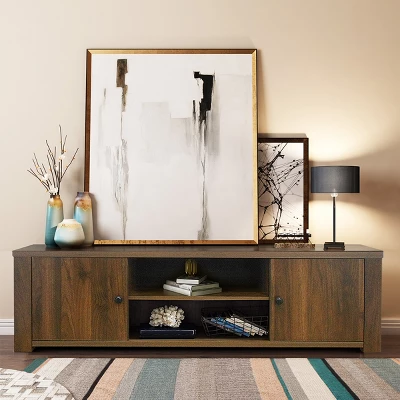 Costway TV Stand For TV's Up To 65'' W/Storage Cabinets & Shelves 6 Costway TV Stand For TV's Up To 65'' W/Storage Cabinets & Shelves - Image 4