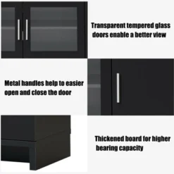 Costway TV Stand Media Entertainment Center For TV's Up To 70'' W/ Storage Cabinet -Costway GUEST 5b94a50a e421 445f a1d1 2859e684fc2e