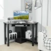 Costway Wooden Corner Desk With Drawer Computer PC Table Study Office Room Black 1 Costway Wooden Corner Desk With Drawer Computer PC Table Study Office Room Black -Costway GUEST 5bb0d5ad 2cea 4571 a067 d22db4c3d8ad