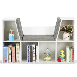 Costway 6 Cubby Kid Storage Cabinet Bookcase Multi-Purpose Shelf Cushioned Reading Nook 16 Costway 6 Cubby Kid Storage Cabinet Bookcase Multi-Purpose Shelf Cushioned Reading Nook -Costway GUEST 5bb0e0d3 dda6 4344 bc7c 202ab40c9b3f