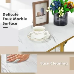 Costway 4 Tier Console Table Accent Buffet Storage Shelf Modern Steel Frame For Entrance -Costway GUEST 5c67e088 3153 4758 a5b5 7221f6ffd626