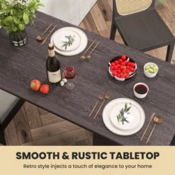 Costway Bar Table 35.5'' Counter Height Dining Table With Storage Cabinet & Drawer Black/Grey -Costway GUEST 5cdfc00e db9a 4e8a 9241 22cfacbdd0e4