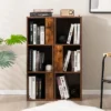 Costway 2 PCS 3-tier Wood Bookshelf Display Storage Rack For Small Spaces White/Rustic Brown -Costway GUEST 5e05a2ce 5ea2 446d 9591 ee31456a42a0