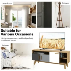 Costway TV Stand For TVs Up To 65'' Entertainment Center Console W/ Adjustable Shelf -Costway GUEST 5f82bb31 d738 4651 aa39 ae0209f0783a