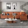Costway Modular L-shaped Sectional Sofa W/ Reversible Chaise & 4 USB Ports OrangeDark Grey -Costway GUEST 5f88fd00 4e20 4aa8 8351 2524e58a3725