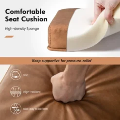 Costway Set Of 2 Bar Stools 24'' Counter Height Backless Kitchen Island Bar Chairs Brown/Black/Grey -Costway GUEST 5fbcf752 1c5a 4e6d 81cf 7d2659b36481