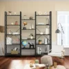 Costway Triple Wide 5-tier Bookcase Large Bookshelf Display Storage Shelf Vintage Black 1 Costway Triple Wide 5-tier Bookcase Large Bookshelf Display Storage Shelf Vintage Black -Costway GUEST 6099542f 5e66 4325 97ec 0638de3dd83c