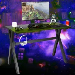 Costway Gaming Desk Computer Desk Table W/Cup Holder & Headphone Hook Gamer Workstation -Costway GUEST 618d2767 1574 4c75 b9b3 00896aeae8df