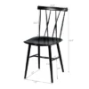 Costway Set Of 2 Dining Side Chairs Chairs Armless Cross Back Kitchen Bistro Caf -Costway GUEST 641798d6 b8b3 4720 9f3b 98e86b689a35