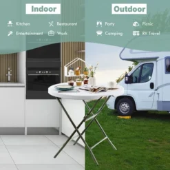 Costway 32'' Round Folding Table Portable & Lightweight Table For Indoor & Outdoor Use White 15 Costway 32'' Round Folding Table Portable & Lightweight Table For Indoor & Outdoor Use White -Costway GUEST 6466d6c3 471f 4d04 92e3 b57f59431692