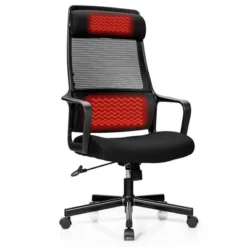 Costway Adjustable Mesh Office Task Chair Heating Lumbar Support Headrest GreyBlack -Costway GUEST 65b299e0 6a9d 47ae b27b 0b5e541d372c
