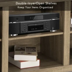 Costway Rustic TV Stand Entertainment Center Farmhouse Console Storage Wood Cabinet 17 Costway Rustic TV Stand Entertainment Center Farmhouse Console Storage Wood Cabinet -Costway GUEST 65d144f6 acdf 4abd a45b 030da27aa720