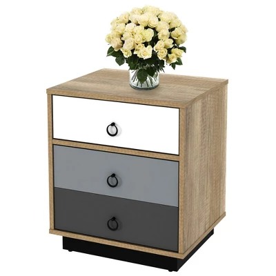 Costway 2PCS Nightstand With Drawer And Storage Cabinet Wooden Sofa Side Table End Table 9 Costway 2PCS Nightstand With Drawer And Storage Cabinet Wooden Sofa Side Table End Table - Image 7
