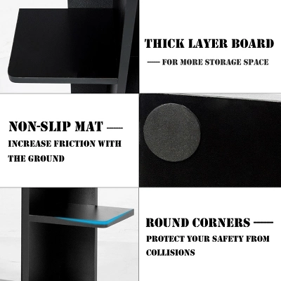 Costway Open Concept Bookcase Plant Display Shelf Rack Holder Wood WalnutBrown 10 Costway Open Concept Bookcase Plant Display Shelf Rack Holder Wood WalnutBrown - Image 8