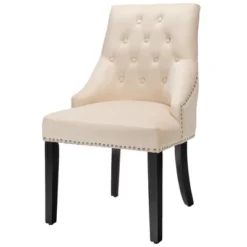 Costway Set Of 2 Button-Tufted Dining Chair Upholstered Armless Side Chair -Costway GUEST 667cffcf a12a 4a7e a3f5 6cd9d8cf10a1
