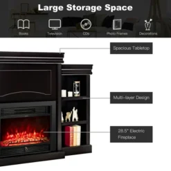 Costway 70'' Fireplace TV Stand Media W/ 28.5'' 750W/1500W Electric Fireplace 18 Costway 70'' Fireplace TV Stand Media W/ 28.5'' 750W/1500W Electric Fireplace -Costway GUEST 66a74d25 1ea9 432c 932a d12c1bc8878f