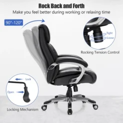 Costway 400LBS Big & Tall High Back Adjustable Swivel Leather Office Chair 17 Costway 400LBS Big & Tall High Back Adjustable Swivel Leather Office Chair -Costway GUEST 66c9a778 a9eb 4488 93f6 c85e51ea11ce