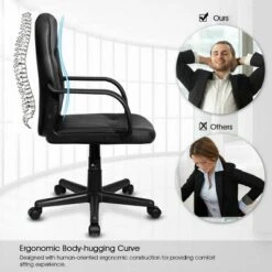 Costway Ergonomic Mid-Back Executive Office Swivel Computer Desk Chair New -Costway GUEST 66dcd2b1 7802 4494 82f6 ce84d19671ce